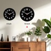 Wall Clock Silent Non-Ticking Modern Clock Battery Operated 10 Inch