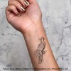 4 x 'Majestic Phoenix' Temporary Tattoos - Water Resistant, Skin-Safe,