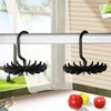 SUNTRADE 4PCS 360 Degrees Rotating Scarf Tie Hanger 20 Hooks