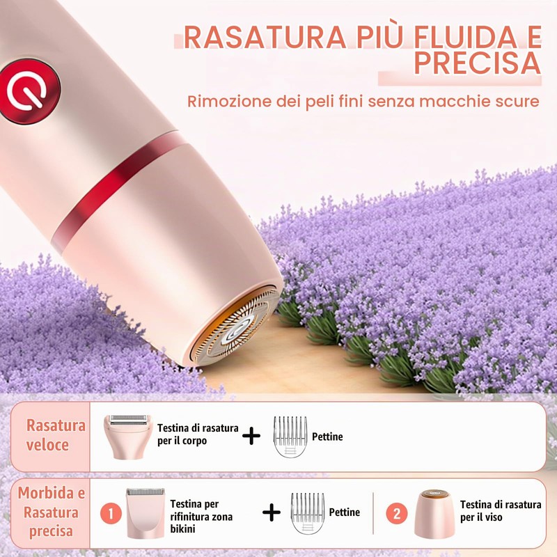 Bwaliffury Rasoio Elettrico Donna, Rasoio Donna Inguine Elettrico, Rasoio Elettrico