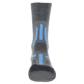 UYN Women's Socks, Mid Grey/Turquoise