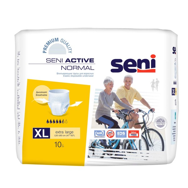 Seni Active Normal Inkontinenzslips Größe XL (1x10 Stück)