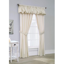 Thermalogic Prescott Rod Pocket Curtain Panel Window Dressing Set Measuring 80 x 63 in White