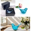 JWT Astyle Aqua Blue Bird Figurines Living Home Decor Accent,Decorative