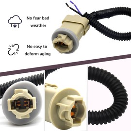 License Plate Lights Socket Wiring Harness Pigtail by Sousery Replacement for 1999-2015 F250 F550 F350 F450 Super Duty Ranger Bronco Excursion Expedition Explorer F53
