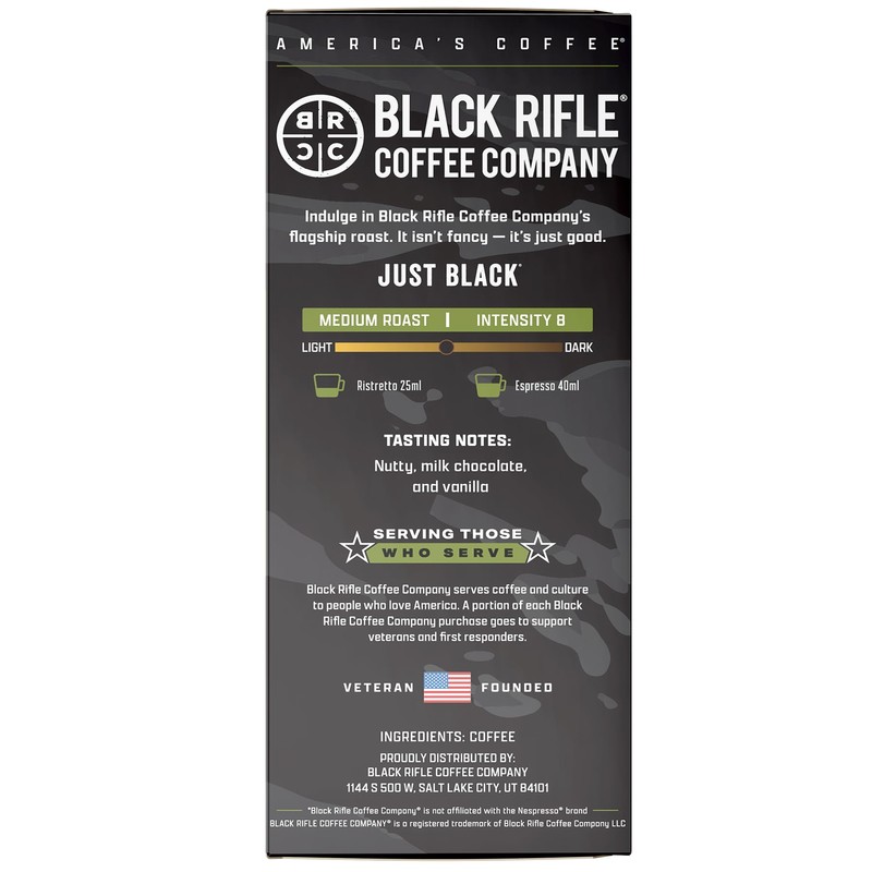 Black Rifle Coffee Company Just Black, 30 Count