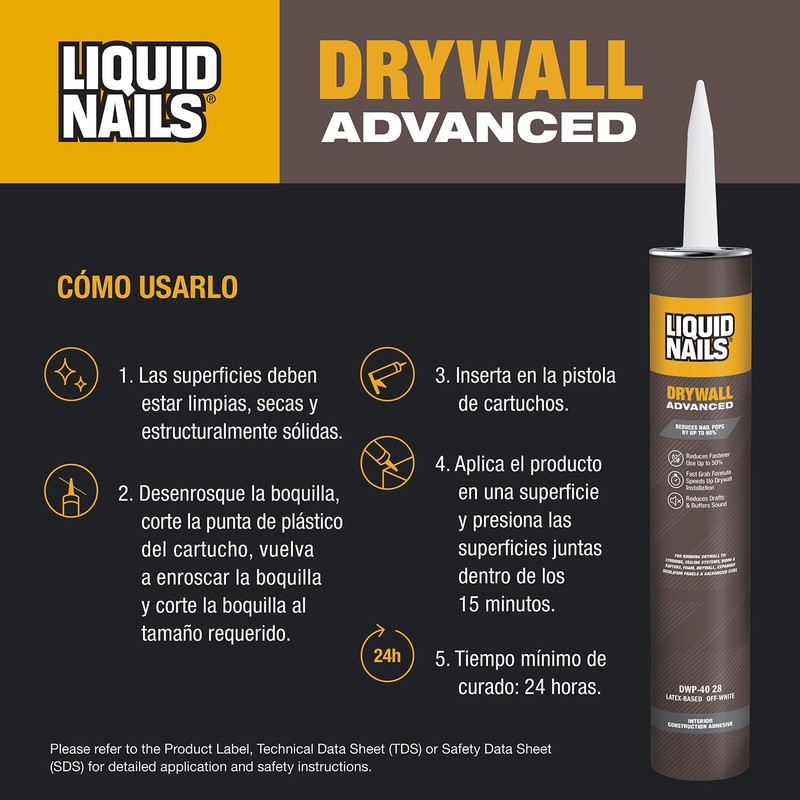 Liquid Nails Drywall Advanced 28 oz. Off-White Latex-Based Interior Drywall