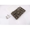 Box of 320 Assorted Flange Pozi Pan Self Tapping Screws.