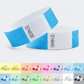 linie zwo linie zwo ®, 100 Stück Einlassbänder Tyvek ® 19 x 254 mm, Neonblau