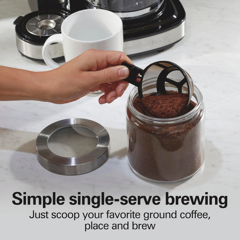 Hamilton Beach 2-Way Programmable Coffee Maker, 12 Cup Glass Carafe