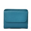 Vita Felice bsrw-n43wy Women's Compact Cowhide Slim Wallet, blue
