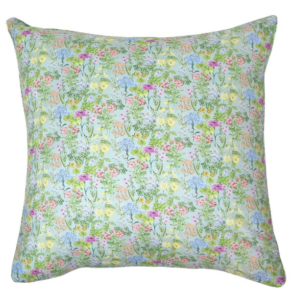 DDintex Floret LONDON Throw Pillow Cover Poetz Medou Turquoise 45x45cm