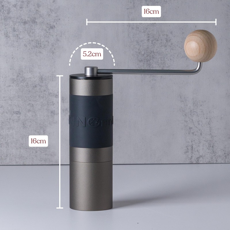 【Famous KOL Recommended】KINGrinder K0 Iron Grey Manual Hand Coffee Grinder