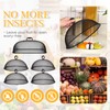 5 Pcs Metal Mesh Food Cover for Outdoors Include 18.5