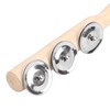 2Pcs Children Percussion Musical Toy Wooden Hand Bell Rattle Shaker