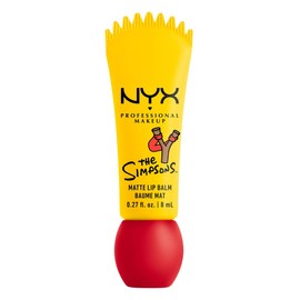 Nyx Professional Makeup, Colección Simpson. Smushy Matte Lip Balm, Tono: Rebel Red (rojo). Bálsamo labial efecto matte. Fórmula vegana.