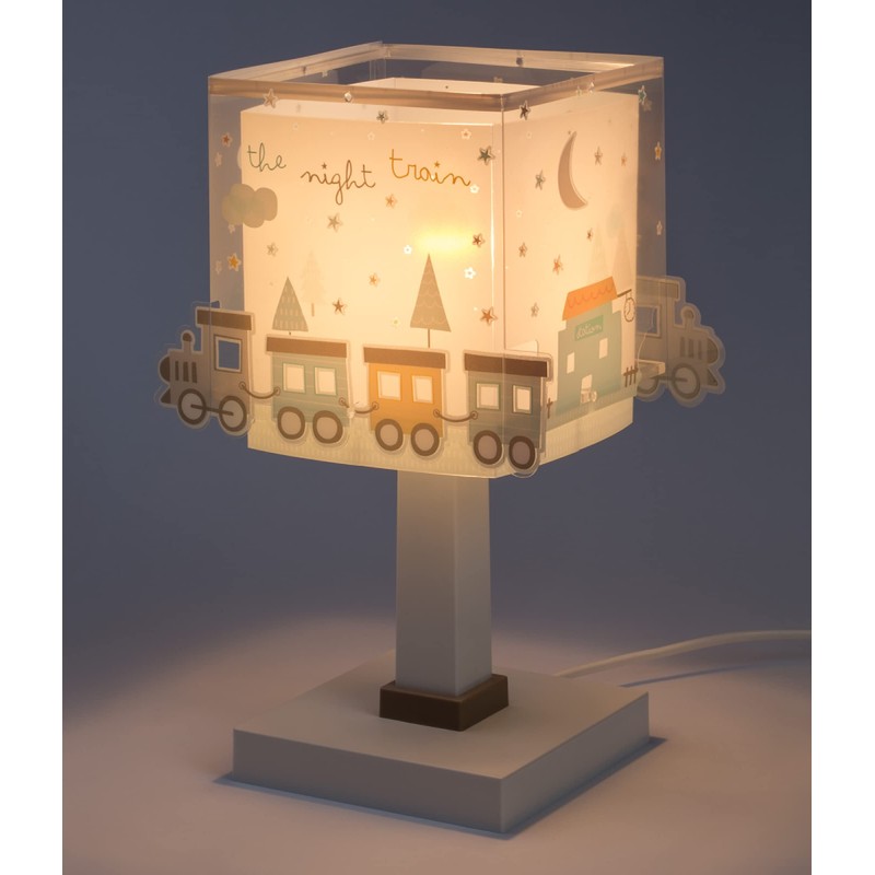 Dalber Children's Table Lamp Bedside Lamp Children's Room Train Colours