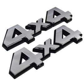 PartsTo 4x4 Decal Emblem Badge with Pre-Adhesive for Toyota Tacoma Hilux Tundra 4Runner Land Cruiser Sequoia Exterior Performance Trim Decal