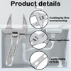 AKSIQIOL Adjustable Wrench,Adjustable Thin & Extra Wide Wrench,Aluminum Alloy Set,Lightweight