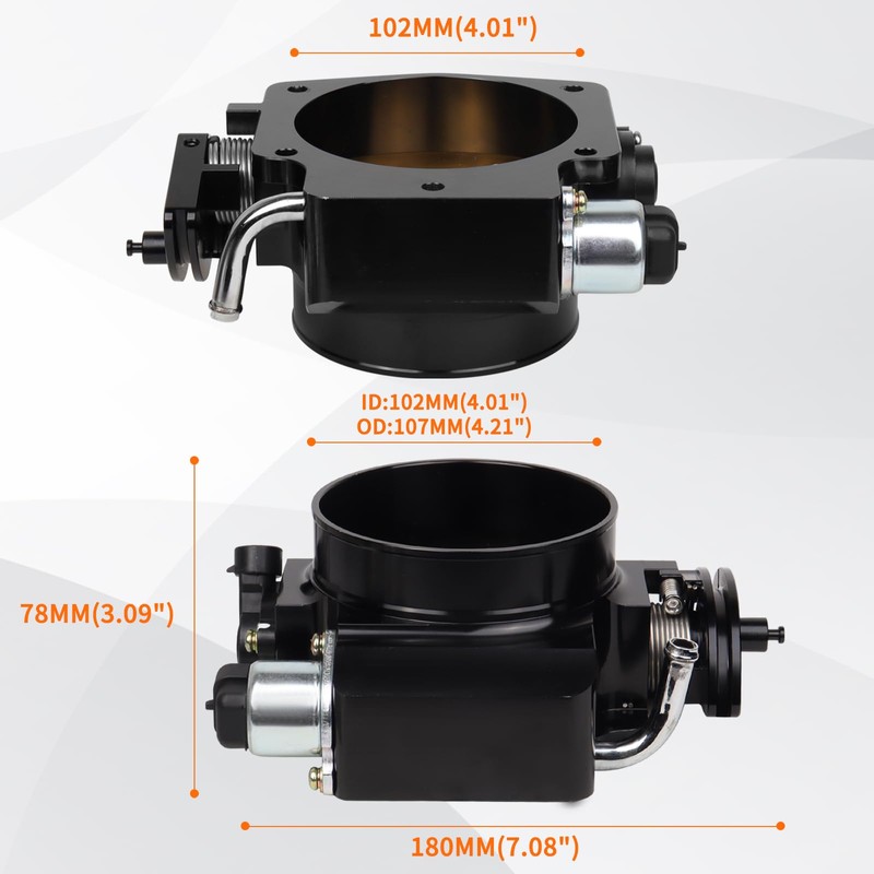 LOREADA LS 102mm Big Mouth Throttle Body for LS1 LS2