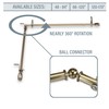 A&F Rod Décor - Caleb Multi-Angle Room Divider/Bedroom Canopy/Ceiling Rod