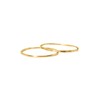 Set of 2 Gold Stacking Rings in Hammered and Smooth