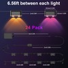 KIALUSH Outdoor Deck Lights, 24 Lights Smart Fence Lights Compatible