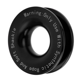 Windenbergungsring, Windenschnappbergungsring 41000 Pfund Bruchfestigkeit für 7/16 Zoll 1/2 Zoll Weichen Schäkel mit 3/16 Zoll 1/4 Zoll 3/8 Zoll Seilen, Windenbergung (Black)