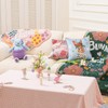 Ashler Easter Bunny Shaped Pillow, Easter Egg Throw Pillow, Soft