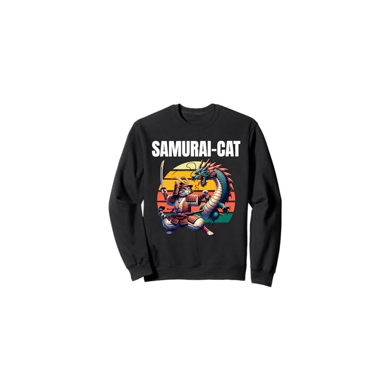 Samurai Cat Dragon Sweatshirt