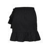 Only Female Skirt, Wrap Effect, black, s