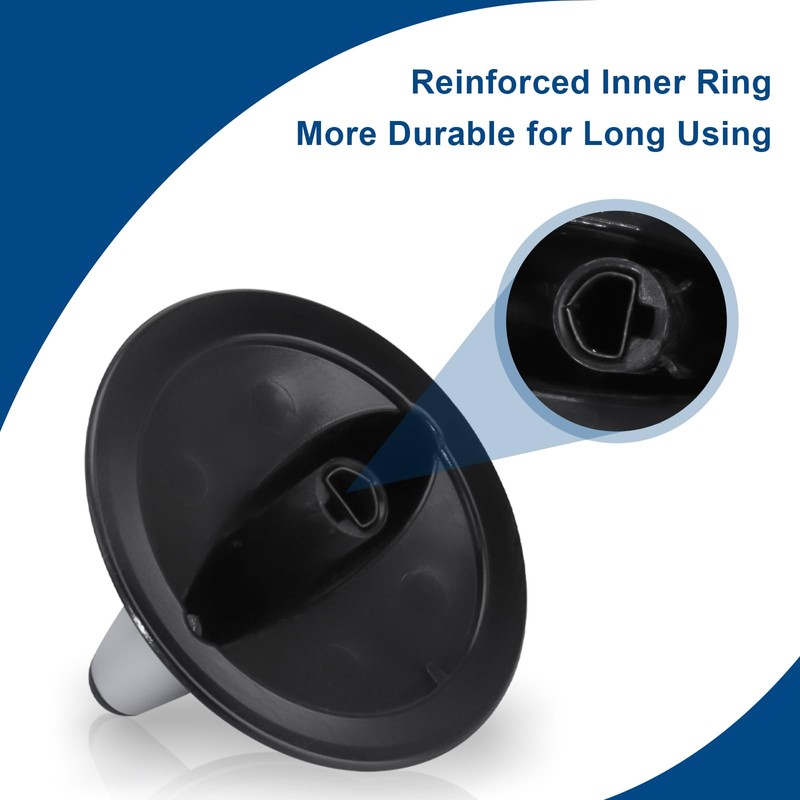 74011287 Gas Range Burner Knob Black Replacement for Maytag gas