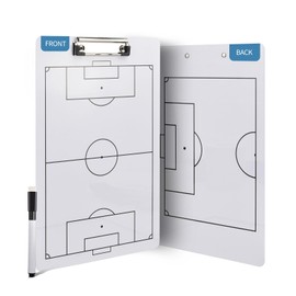 YECCULLO Eco Friendly PVC Multi Sport Coaching Clipboard Reusable Tactical Board for Basketball,Soccer,Volleyball,Handball and Futsal Portable Training Essential for Coaches