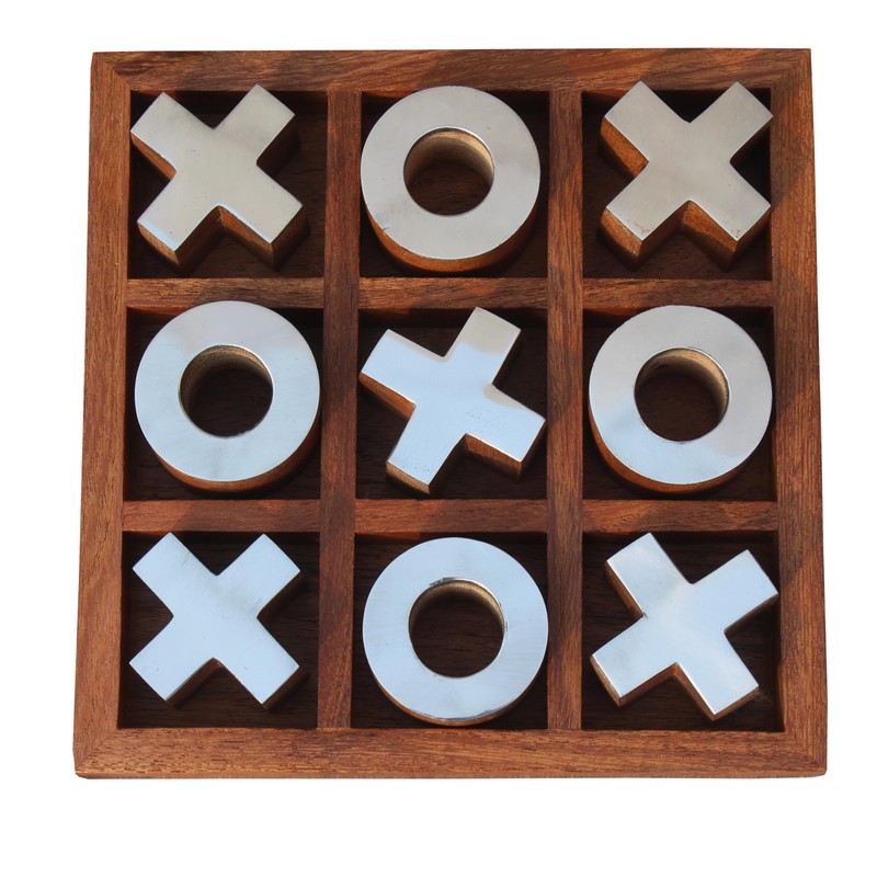T one wooden Tic Tac Toe Game | board games