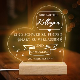 Merclix LED Lamp Night Light Farewell Gift Colleague Job Change Gift Colleague Farewell Colleague Gift for Colleagues Retirement Gift Thank You