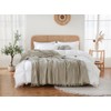Coastline 100% Cotton Waffle Weave Blanket Throw with Fringe,Pre-Washed Soft