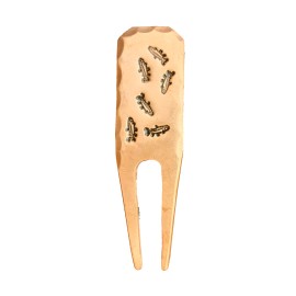 Sunfish Dancing Trout Hand Stamped Copper Divot Repair Tool by Sunfish Golf