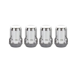 McGard for Subaru Outback 2010-2023 SplineDrive Lug Nuts | 4 Lugs | Chrome | Cone Seat Nut | M12 by 1.25 Thread | 1.24 Overall Length | 13/16 Hex