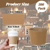 200 Pack Coffee Cup Sleeves for Cold and Hot Drinks