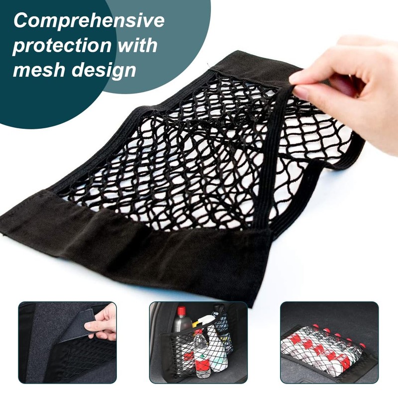 Car Boot Net Bag, Pack of 2, 60 x 25