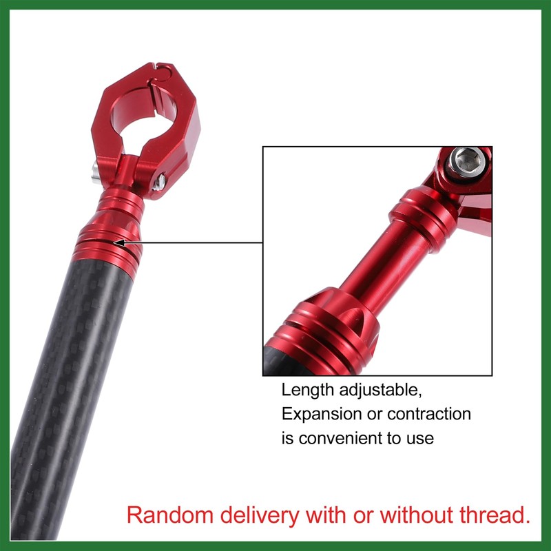 Motoforti Universal 22mm Red Motorcycle Balance Bar Crossbar Handlebar Long-lasting