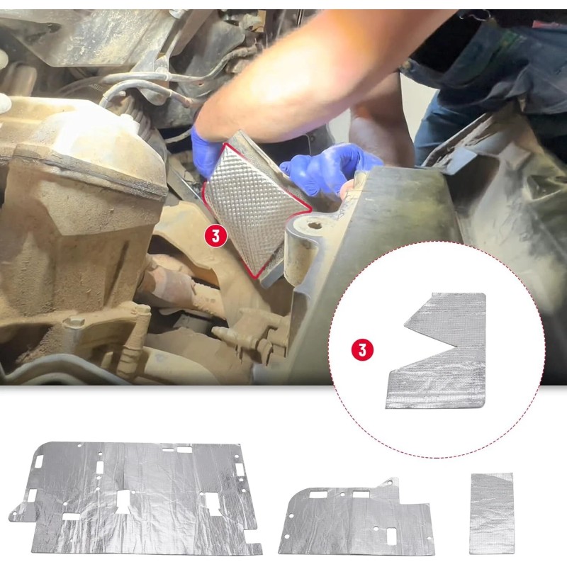 SPARKWHIZ Heat Seat Shield Kit Fits For Honda Pioneer 1000-5