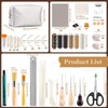 JUPEAN 45 Pcs Book Binding Kits, Bookbinding Kit Large Book