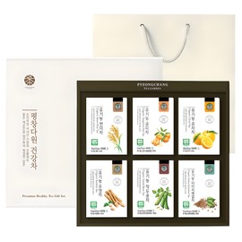 Pyeongchang Dawon Organic Health Tea Gift Set No. 2, 6 Types of Health Tea + Show..., 1 Set