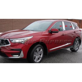 Made in USA - Trims Express 2019-2025 Acura RDX 6Pc Chrome Pillar Post Stainless Steel Trim Door Cover