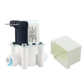 BEVDICNC Solenoid Valve,1/4 DC 12V Inlet Water Solenoid Valve Normally Closed for RO Reverse Osmosis Pure System