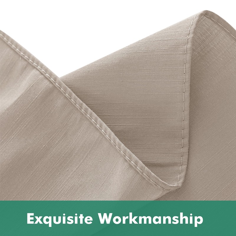 Biscaynebay Wrap Around Bed Skirts with Split Corners for Queen