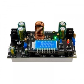 Buck Boost Converter, ZK-SJ20 DC-DC 300W 20A MPPT Boost Buck Voltage Converter CVCC LCD Display Step Up Down Power Supply Module Solar Charger
