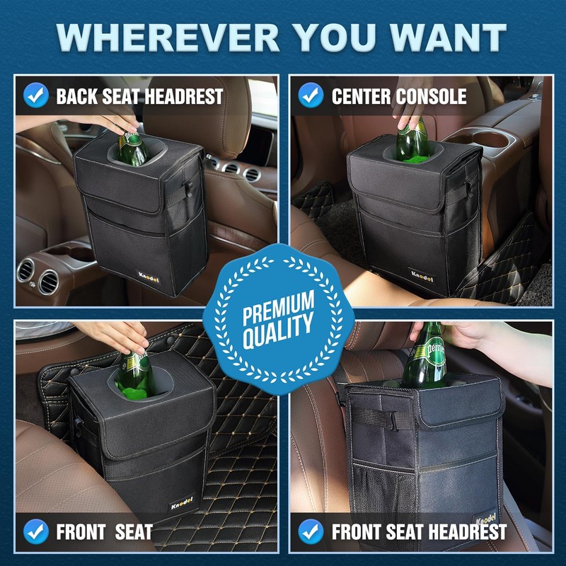 K KNODEL K KNODEL Car Bin, Car Bin with Lid,