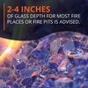 HPC Fire 1/4 Inch Decorative Fire Glass (FPGLCLEAR), 10 Pounds,